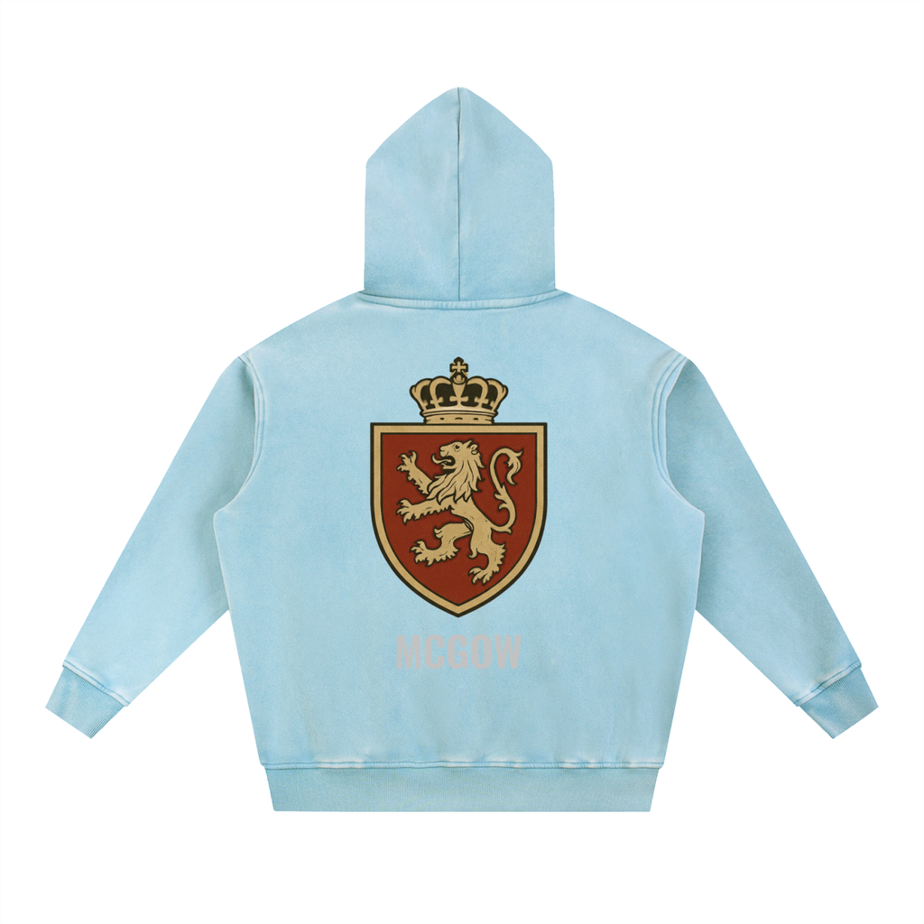 Snow Wash Fleece Oversize Hoodie