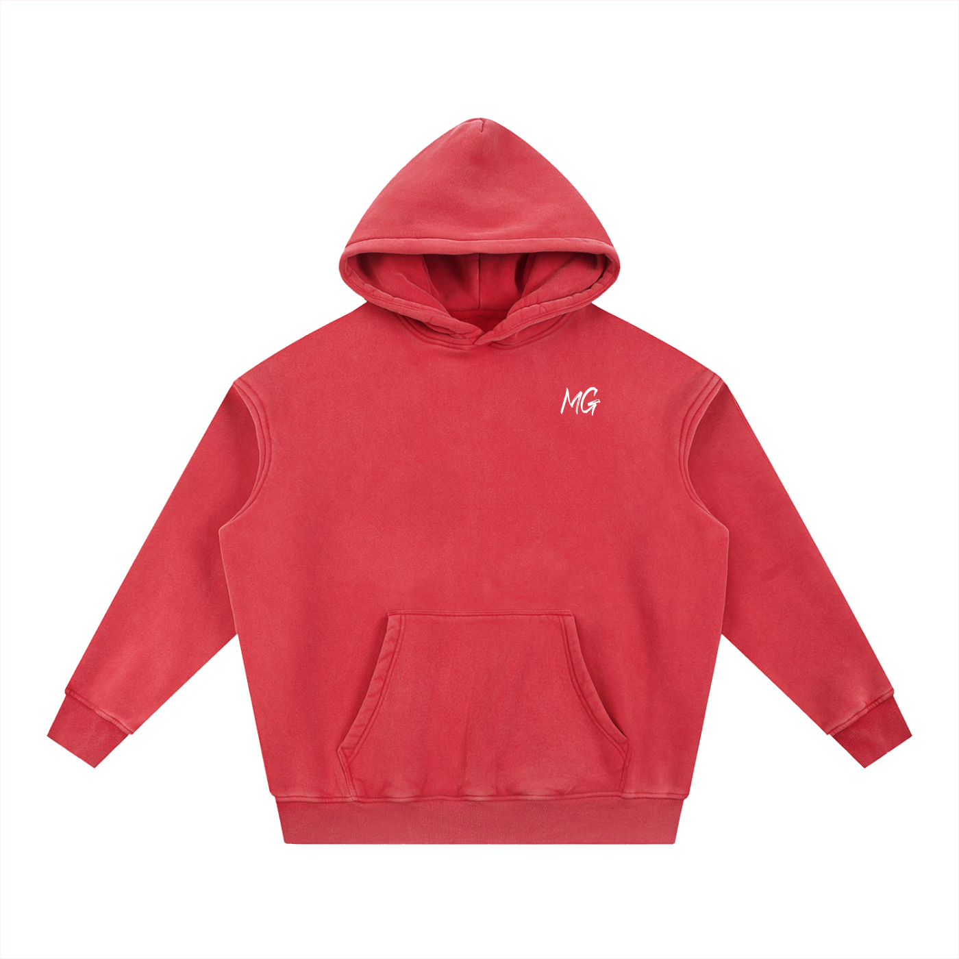 Snow Wash Fleece Oversize Hoodie